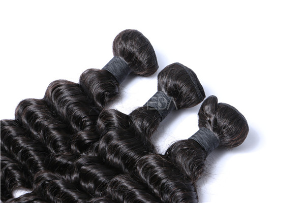 Unprocessed human hair natural hair bundles with closure  zj0042